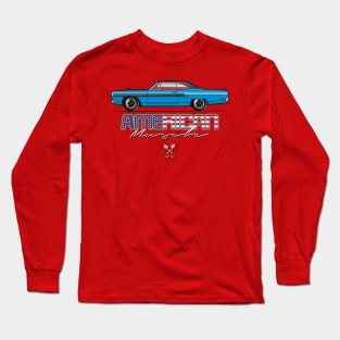 Blue 1970 American Muscle Long Sleeve T-Shirt